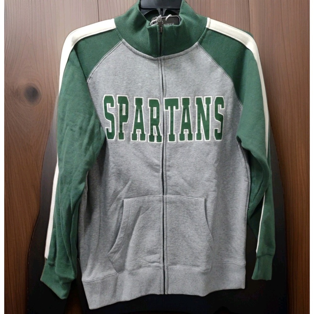 Colosseum Campus Heritage Full Zip MSU Spartans Sweatshirt Size Men's‎ Medium